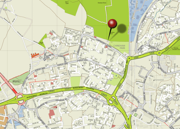 Base 2000 location map